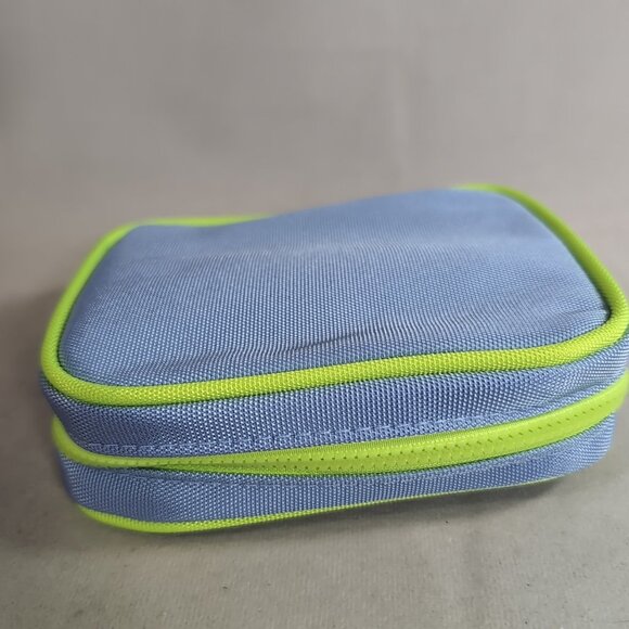 Drunk Elephant Bag Skincare Cosmetics Makeup Blue Green Zipper Case Travel Zip - Picture 9 of 14